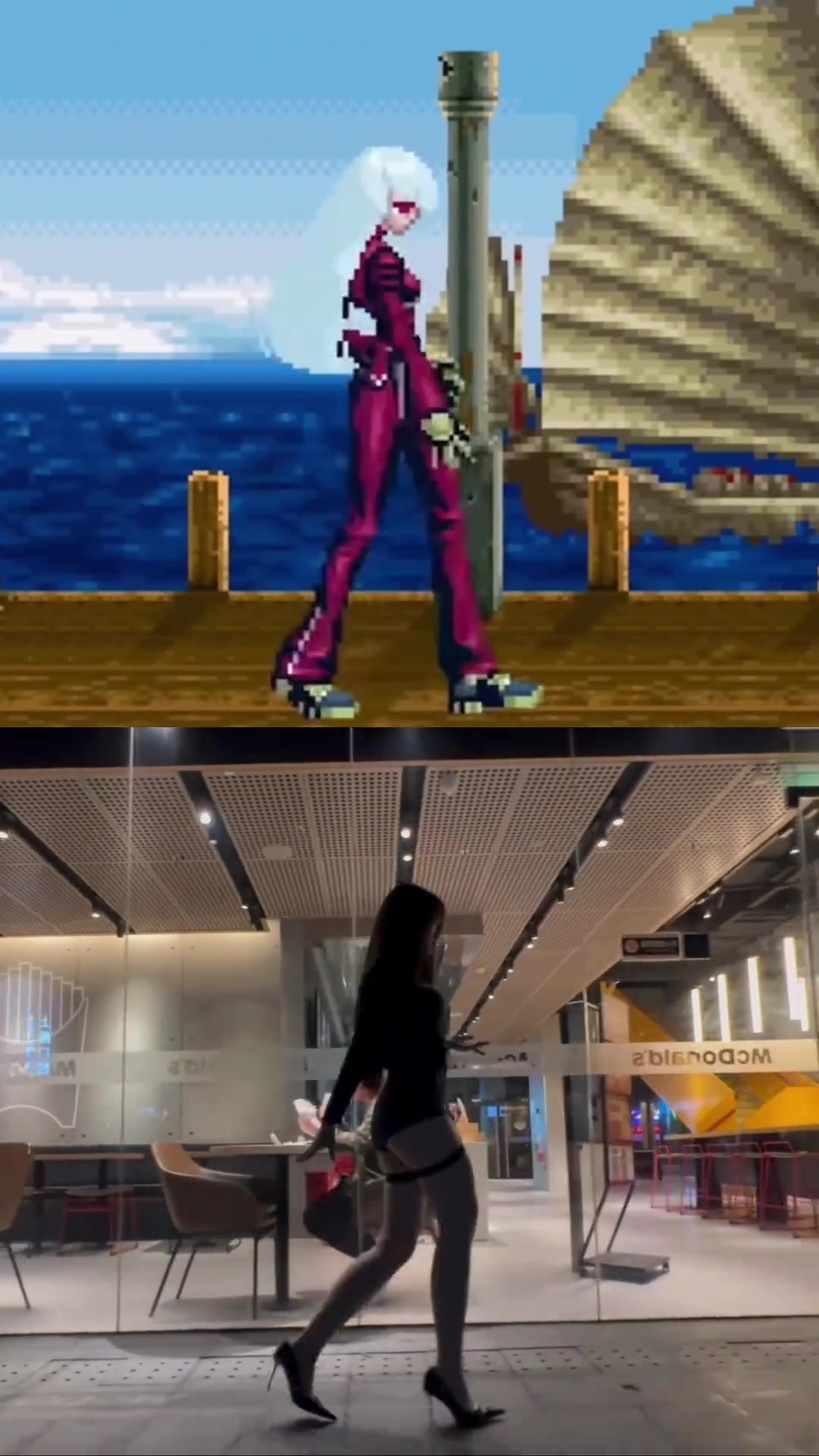 j9九游真人游戏第一平台抖音掀起“拳皇游戏人物”走路姿势模仿大赛:众多美女主播参与 扭肩抖臀均不得要领!